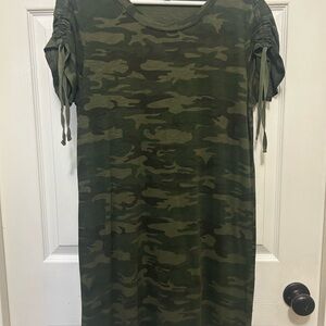 Sanctuary Olive Camouflage Dress